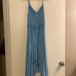 Light Jean Button Down Dress